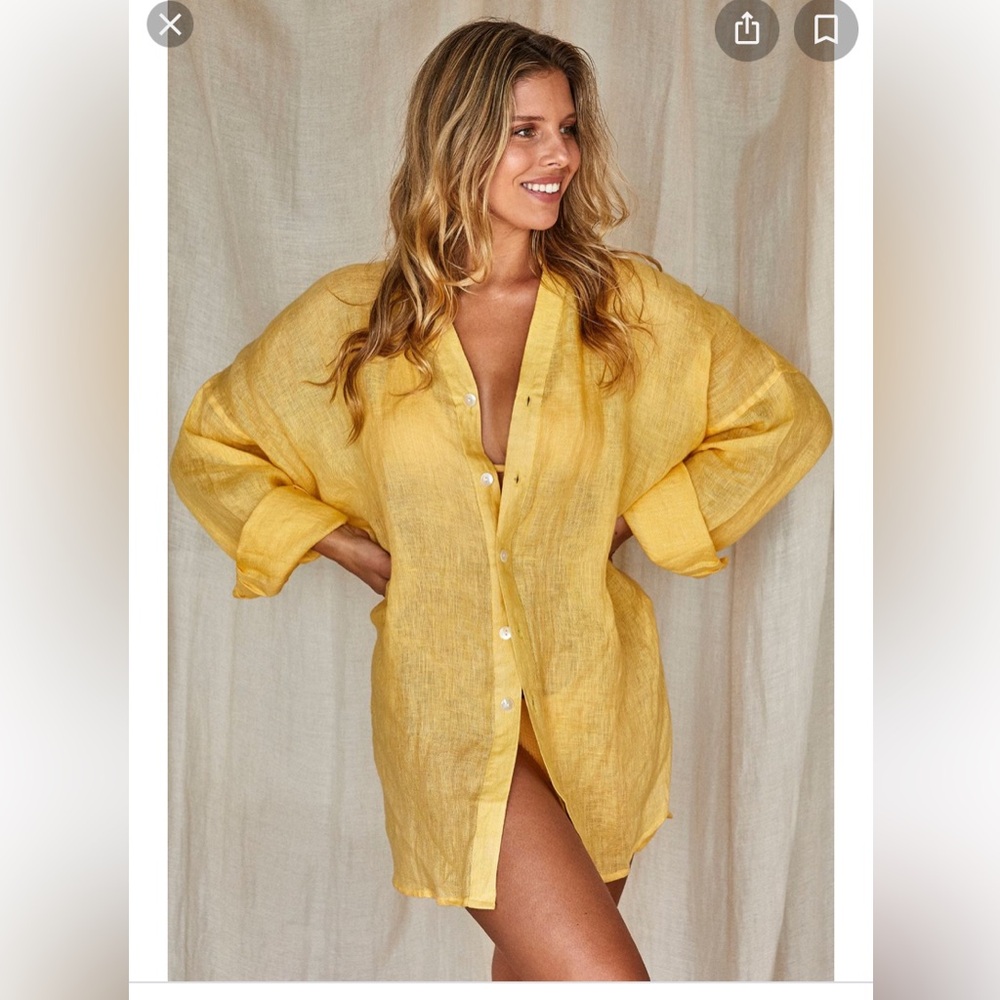 Monday Swimwear Barcelona Tunic P/S Butterscotch